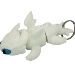 Light Fury Dragon Keyring - Flexible