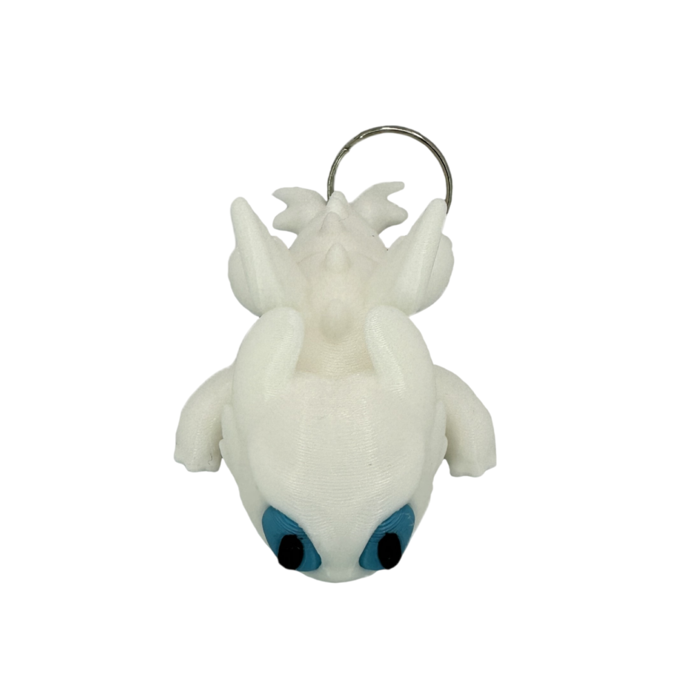 Light Fury Dragon Keyring - Flexible