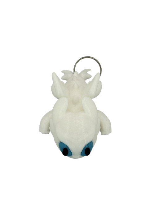Light Fury Dragon Keyring - Flexible