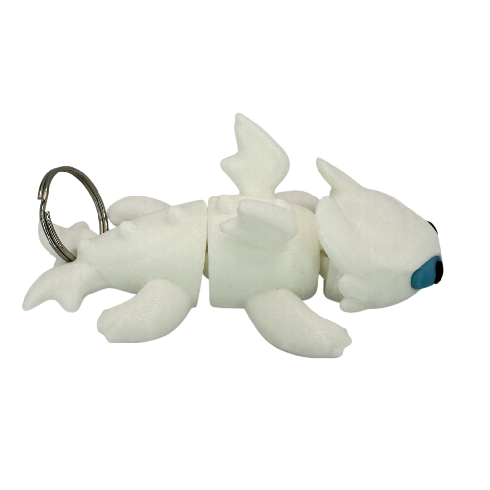 Light Fury Dragon Keyring - Flexible