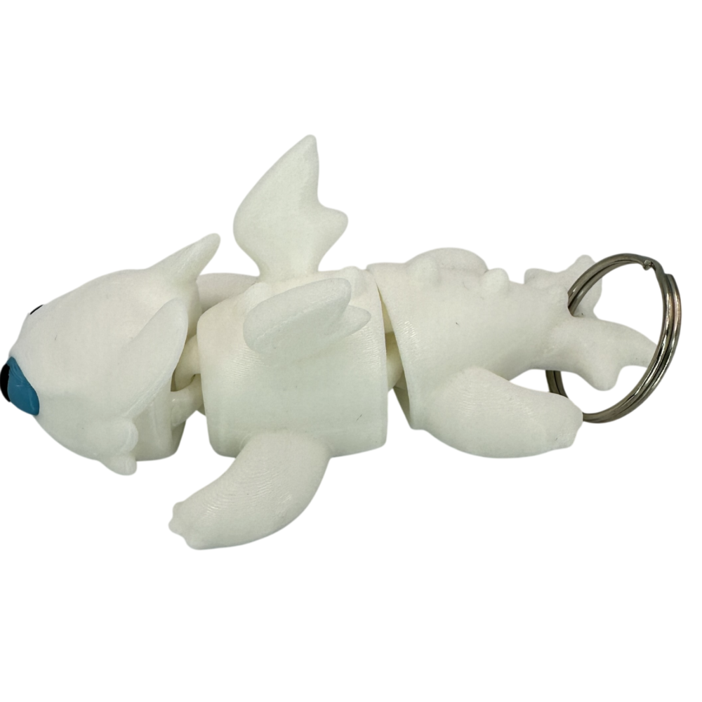 Light Fury Dragon Keyring - Flexible