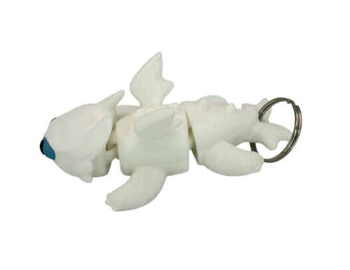 Light Fury Dragon Keyring - Flexible