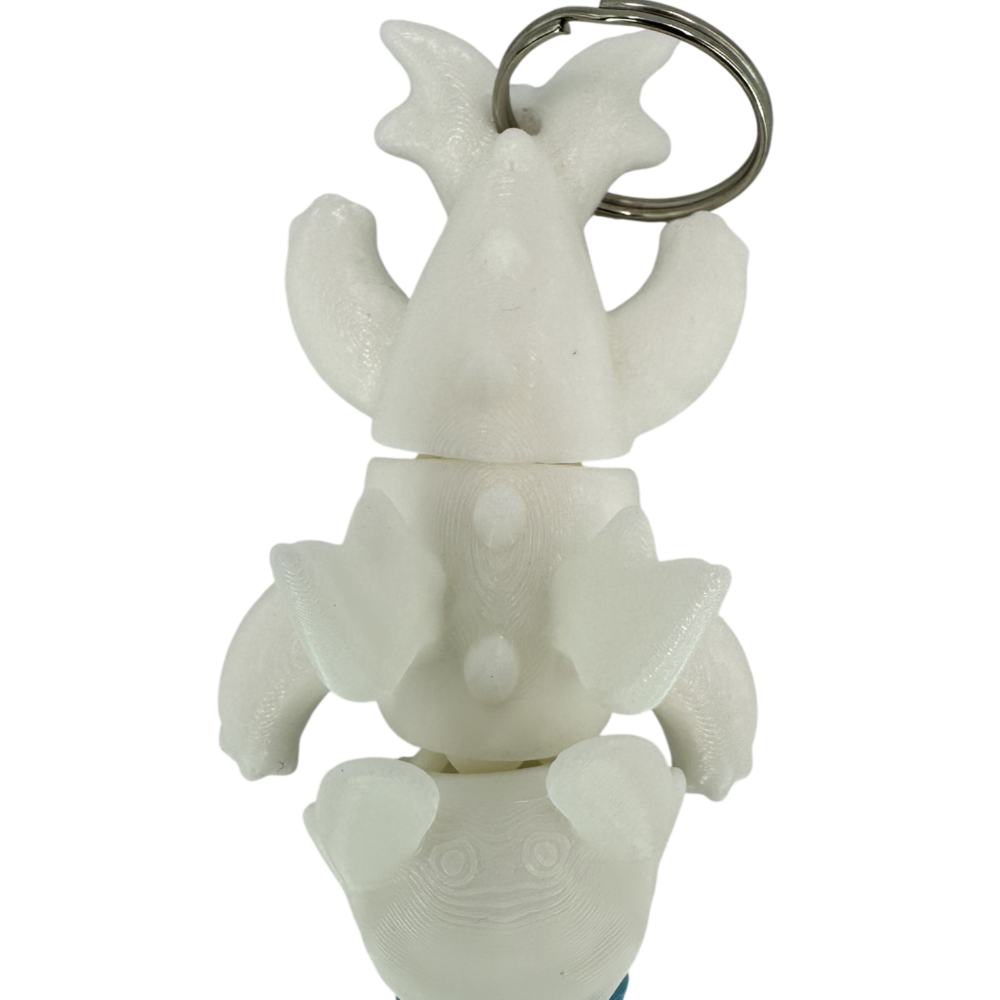 Light Fury Dragon Keyring - Flexible