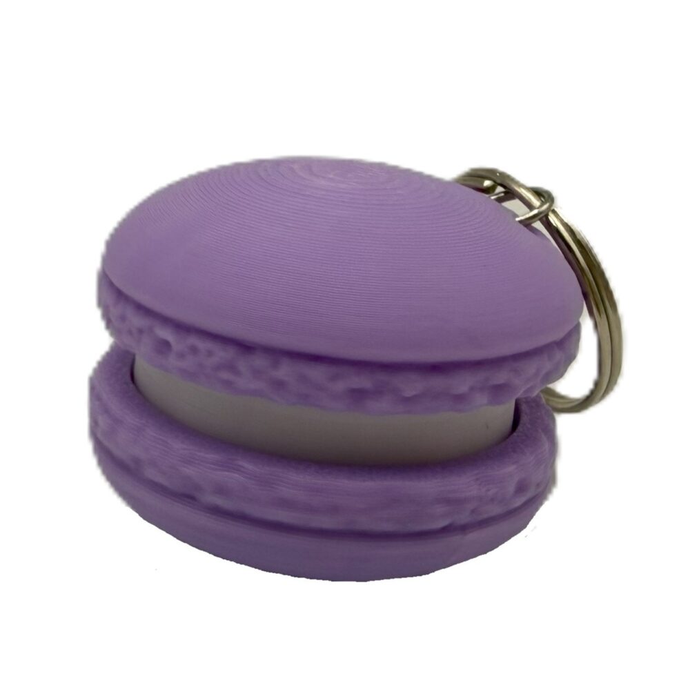 Macaron Clicker Keyring - Purple
