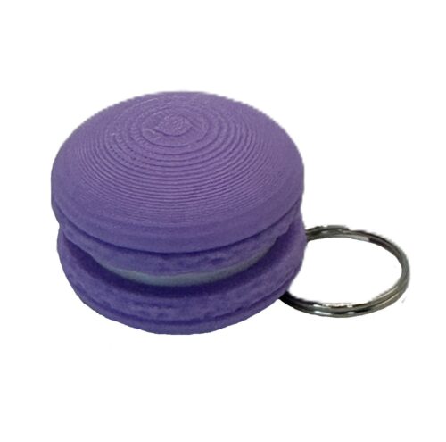 Macaron Clicker Keyring - Purple