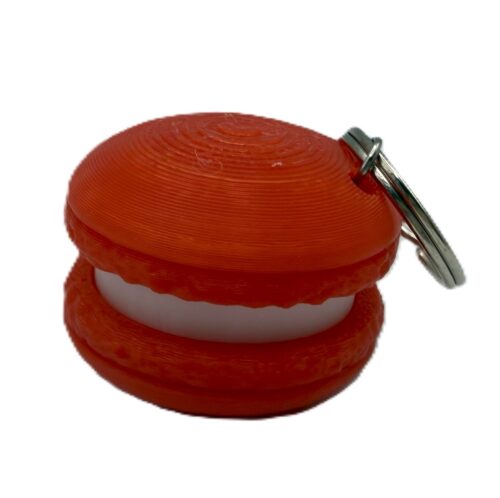 Macaron Clicker Keyring - Red