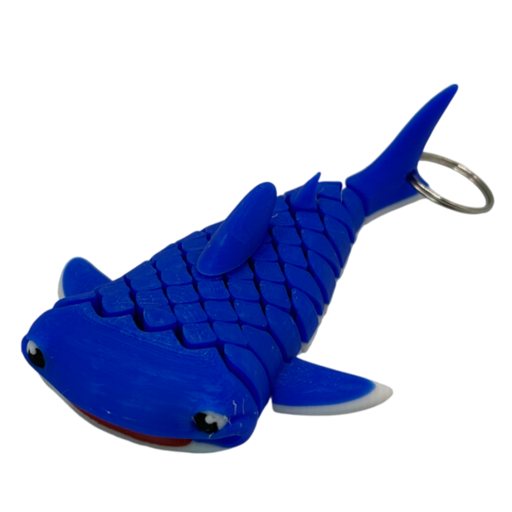 Mark, the Whale Shark Keyring - Flexible
