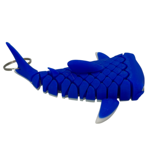 Mark, the Whale Shark Keyring - Flexible