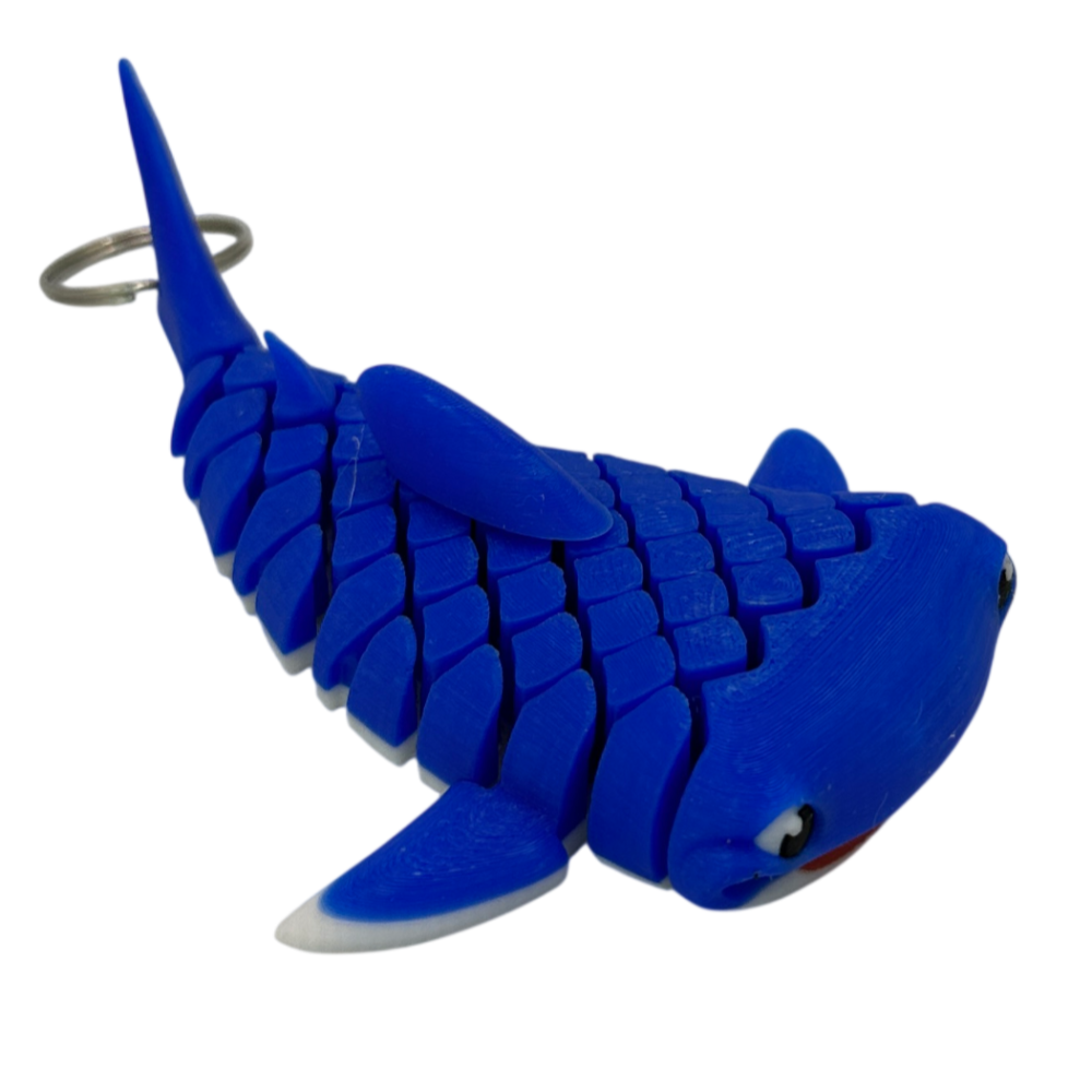 Mark, the Whale Shark Keyring - Flexible