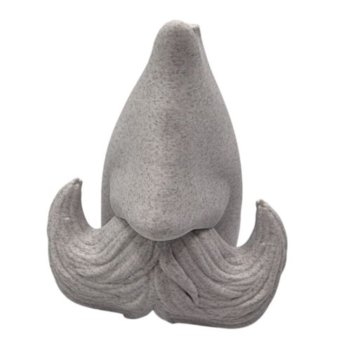 Moustache Sunglasses Holder - Marble Whlte