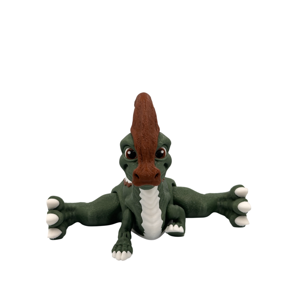 Parasau Rolophus Articulating Dinosaur - Green