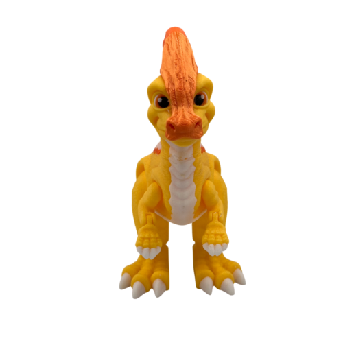 Parasau Rolophus Articulating Dinosaur - Yellow