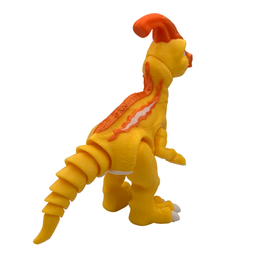 Parasau Rolophus Articulating Dinosaur - Yellow
