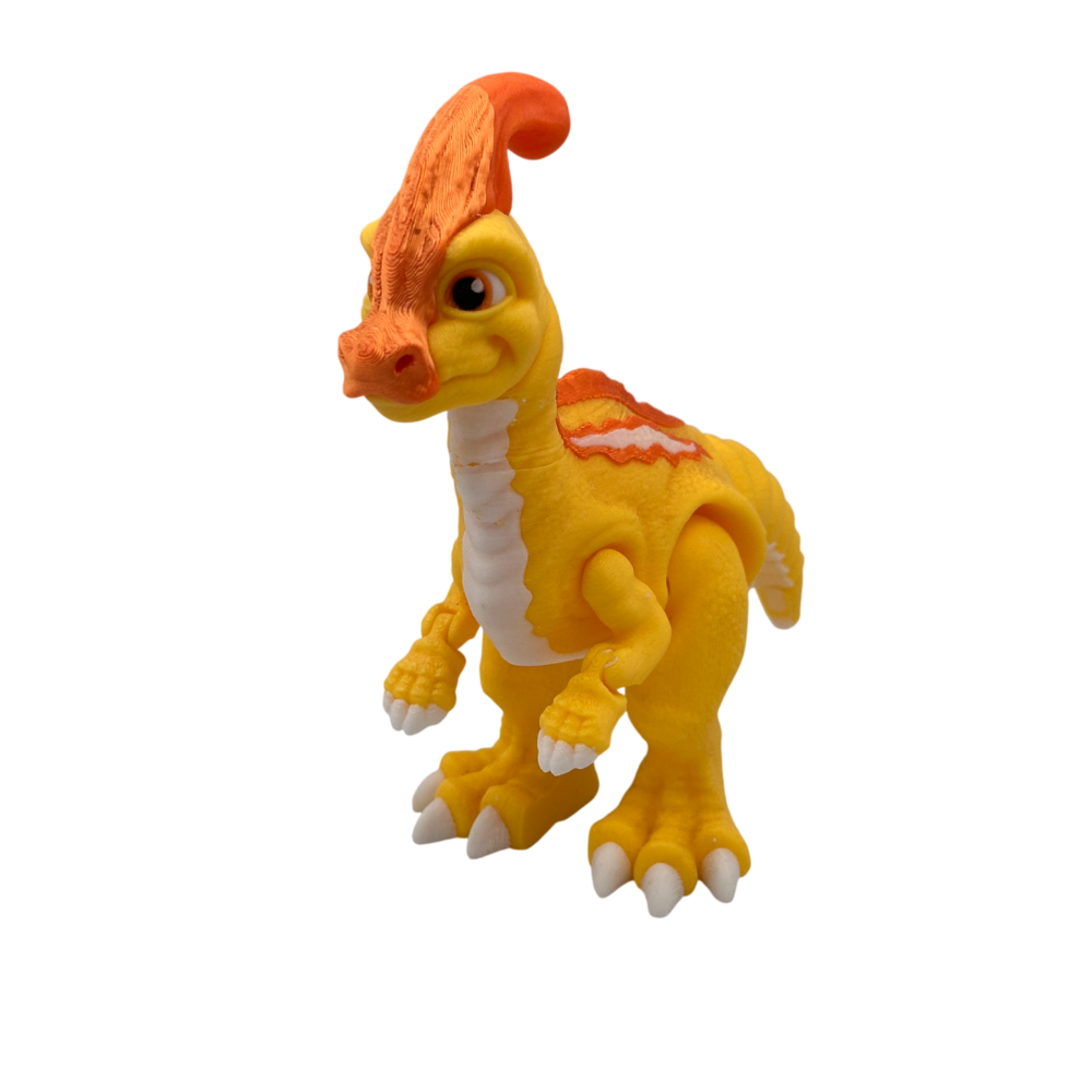 Parasau Rolophus Articulating Dinosaur - Yellow