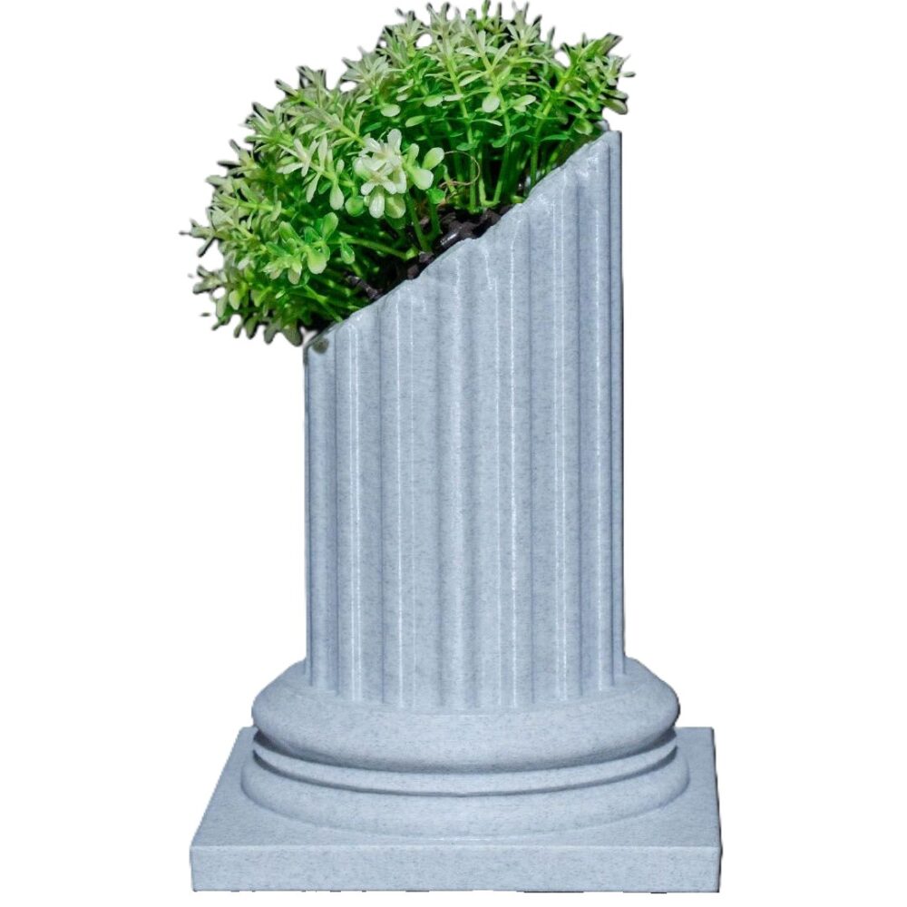 Pillar Ruins Planter 1 Pillar Ruins Succulent Planter
