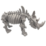 Skeleton Rhino Marble_4 Skeleton Rhino - Marble - White&Black