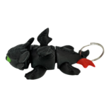 Toothless Keyring - Flexible - Red Wing