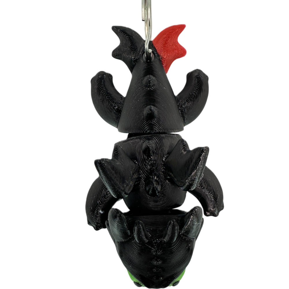 Toothless Keyring - Flexible - Red Wing 4 Toothless Keyring - Flexible - Red Wing