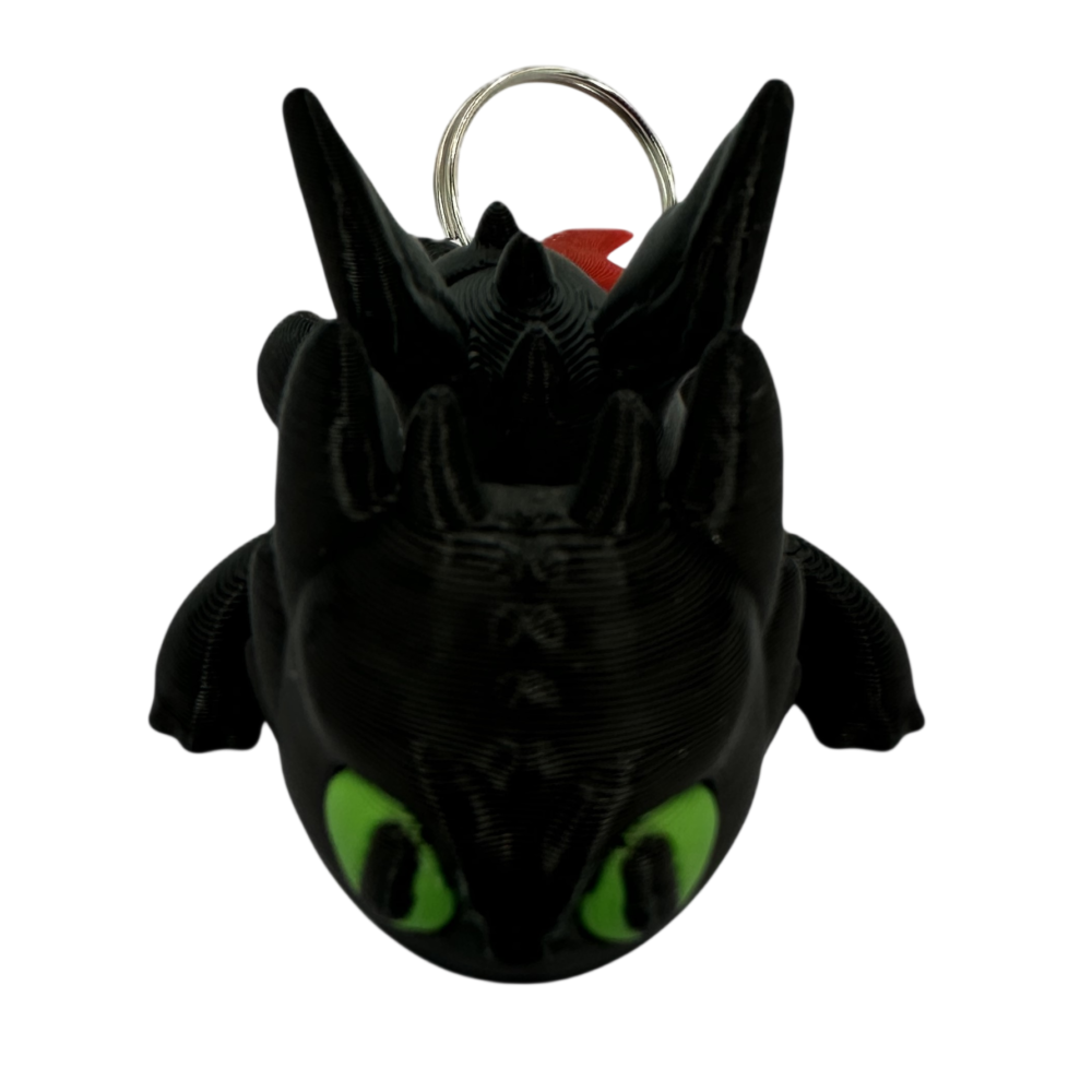 Toothless Keyring - Flexible - Red Wing 6 Toothless Keyring - Flexible - Red Wing
