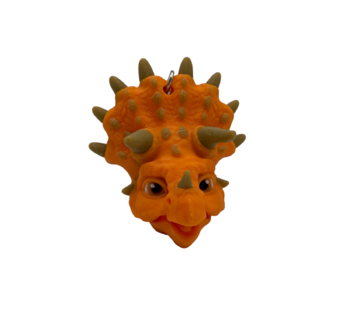 Triceratops Head Keyring