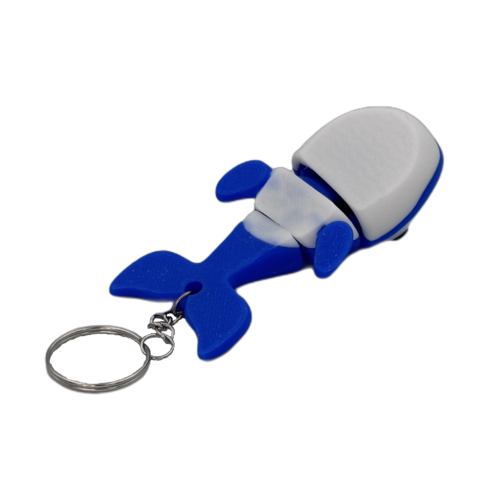 Whale Keyring