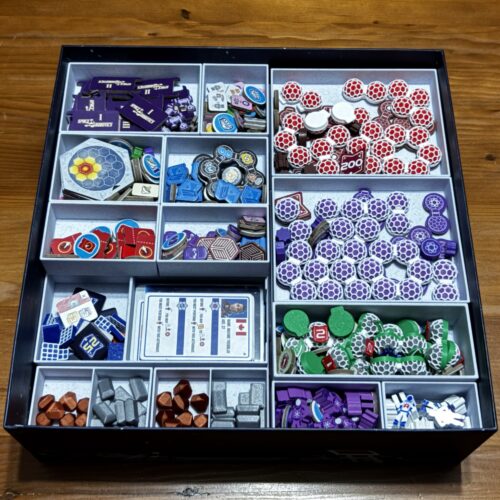 Shackleton Base Organizer & Insert (Includes Expansion, Sleeved, No Lid Lift)