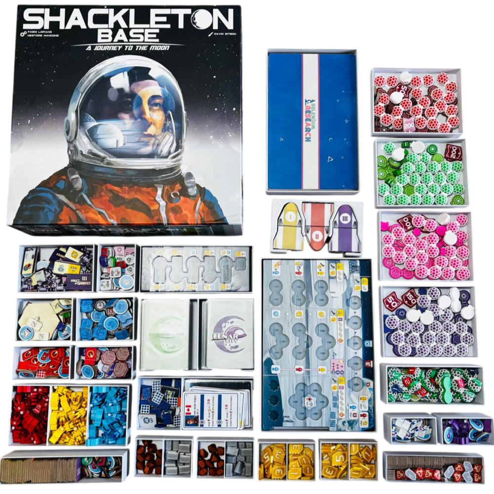 Shackleton Base Organizer & Insert (Includes Expansion, Sleeved, No Lid Lift)